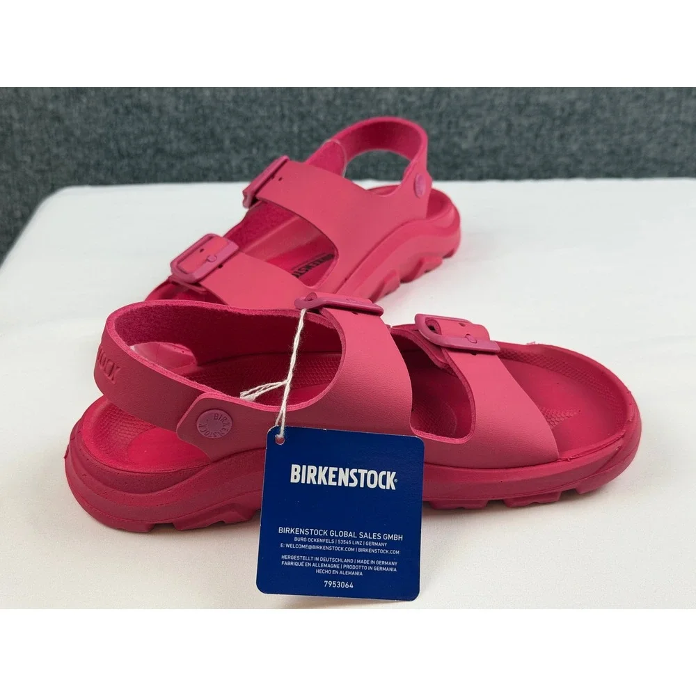 NWT Birkenstock Mogami Terra Beetroot Pink Sandals Kids Ankle Strap 33 US 2-2.5